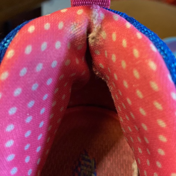 Skechers Skech-Knit Infinity Memory Foam Infinity Running Shoes Blue Pink Sz 9 - Picture 9 of 11